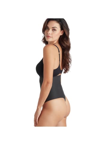 MISS PERFECT String Sleek Essentials High Waist Thong in Schwarz