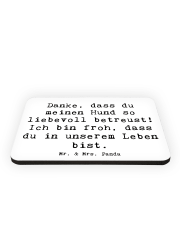 Mr. & Mrs. Panda magnet Spruch Danke Hundesitter mit Spruch in Weiß