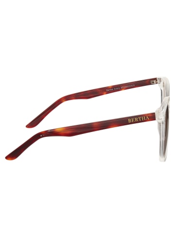 Bertha Polarisierte Sonnenbrille "Avery" in Klar/Braun