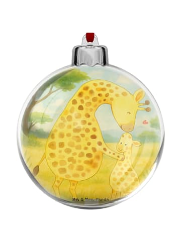 Mr. & Mrs. Panda Weihnachtskugel Giraffe Kind Design ohne Spruch in Weiß