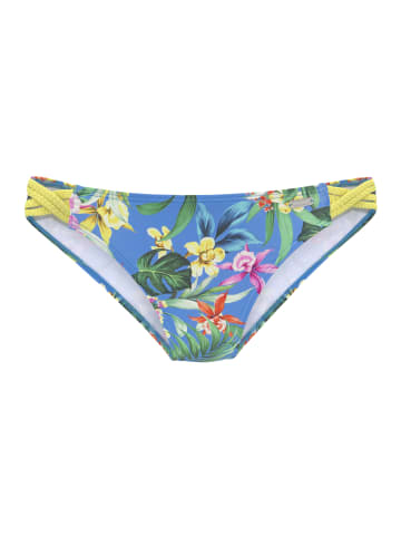 Venice Beach Bikini-Hose in blau-bedruckt