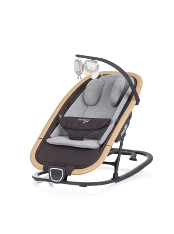 Chipolino Babywippe Senso Holzoptik in grau
