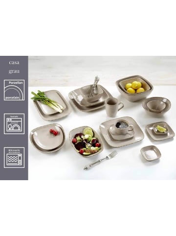 Ritzenhoff & Breker 2er Set Platten Casa 33 x 20 cm in Grau