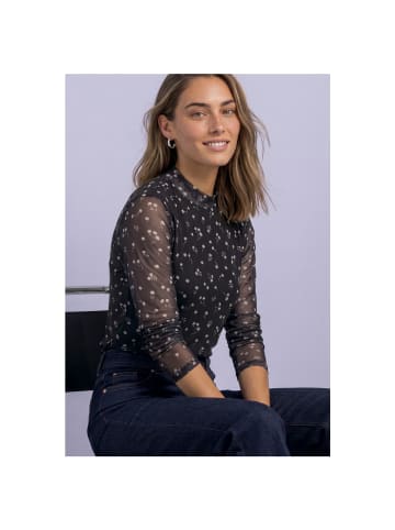 Street One Langarmshirt in Black Coffee