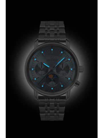 Zeppelin Uhr in Blau