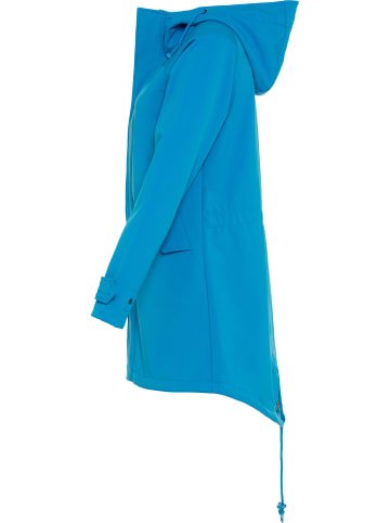 BMS Sailing Wear Kurzmantel für Damen aus Softshell in alpinblau