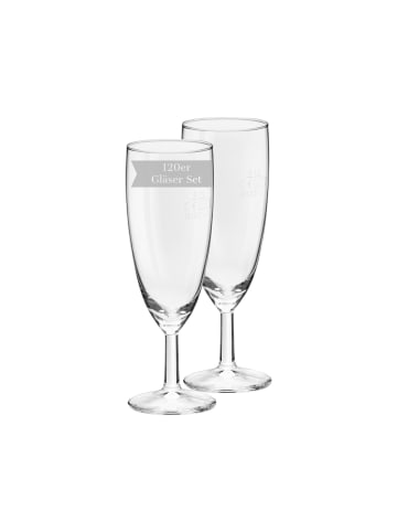 VAN WELL 120er Set Sektgläser geeicht Royalty 0,1 l in transparent