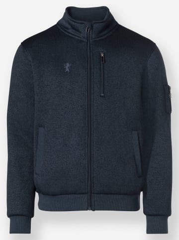 WITT WEIDEN Strickfleece-Jacke in dunkelblau-meliert