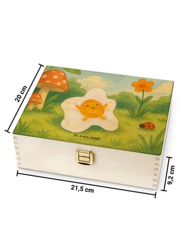 Mr. & Mrs. Panda Teebeutelbox Spiegelei Ei Design ohne Spruch in Weiß