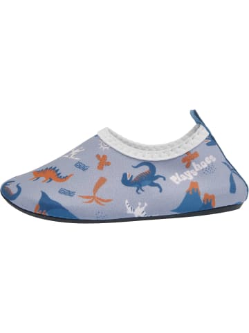 Playshoes Barfuß-Schuh Dino allover in blau