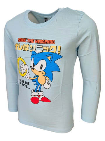 Sonic Langarmshirt Sonic The Hedgehog  in Hellblau