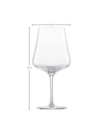 Zwiesel Glas 2er Set Burgunder Rotweingläser Bouquet 657 ml transparent in transparent
