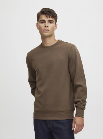 CASUAL FRIDAY Basic Langarm Rundhals Pullover CFSebastian in Braun