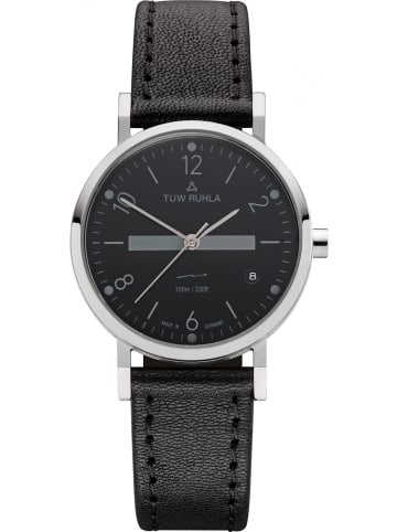 TUW Ruhla Uhr in Schwarz