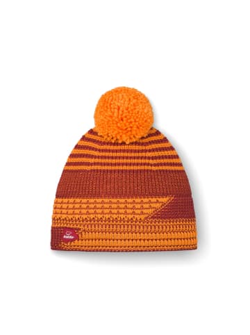Eisbär Nona Oversize Pompon Bommelmütze Unisex in orange