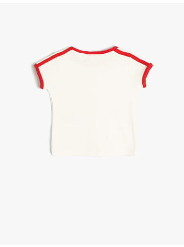 KOTON T-shirt in Ekru