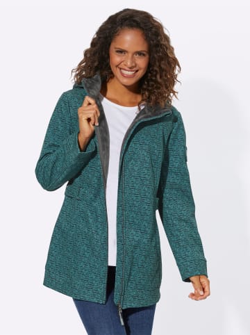 WITT WEIDEN Softshell-Jacke in grün-meliert