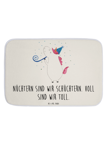 Mr. & Mrs. Panda Badevorleger Einhorn Party mit Spruch in Weiß