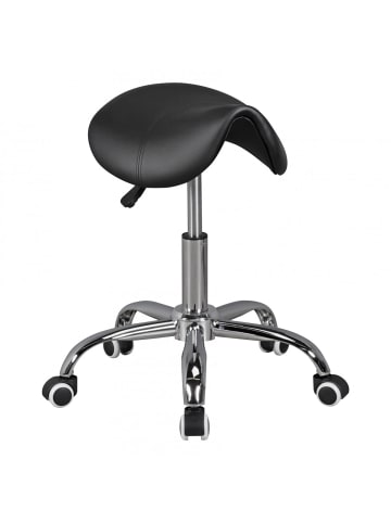 KADIMA DESIGN MENTON - Sattel-Hocker in , Arbeitshocker mit in Schwarz