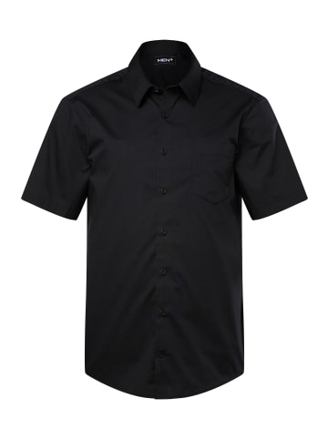Men Plus Hemd in schwarz