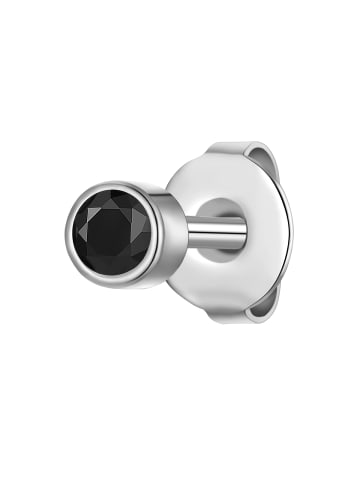 True Rebels Ohrringe aus Edelstahl Zirkonia in silber