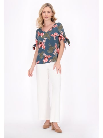 Usha Women Blouse in dark green multicolor