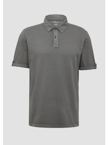 s.Oliver Polo-Shirt in 9467_grau meliert