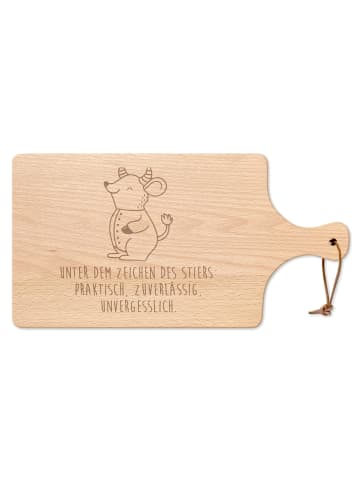 Mr. & Mrs. Panda Küchenbrett Stier Astrologie mit Spruch in Transparent