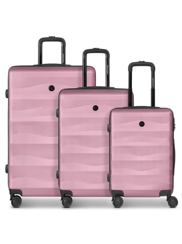 Smartbox Edition 03 4 Rollen Kofferset 3-teilig in rose