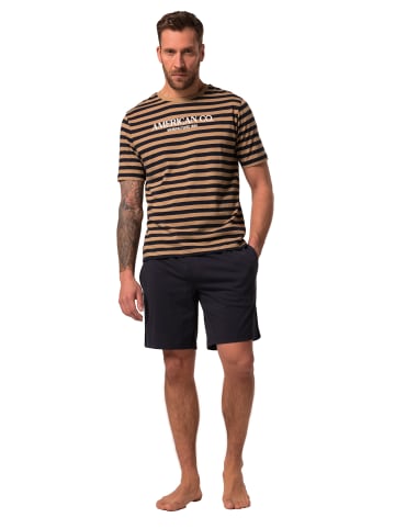 JP1880 Langer Schlafanzug in sandstein