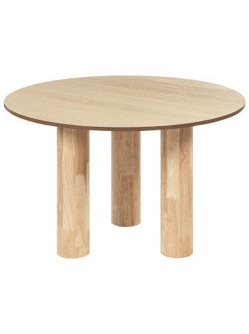 Beliani Esszimmertisch ORIN in Braun - (W) 120 x (H) 76 x (L) 120 cm