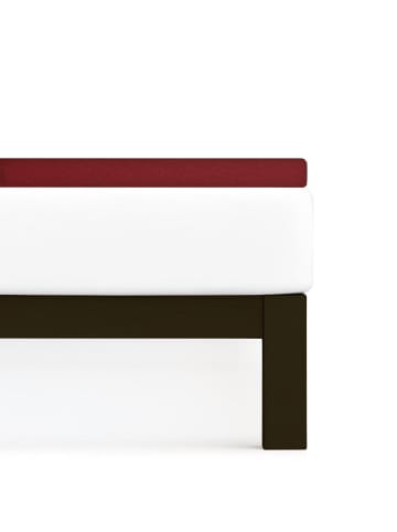 Traumschlaf Spannbettlaken Flausch Frottee in burgund