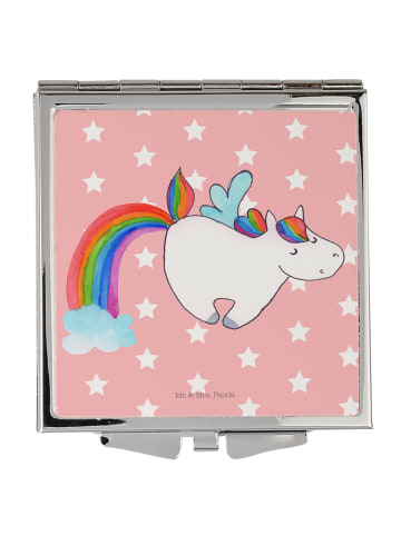 Mr. & Mrs. Panda Schminkspiegel Einhorn Fliegendes Pferd ohne Sp... in Rot Pastell