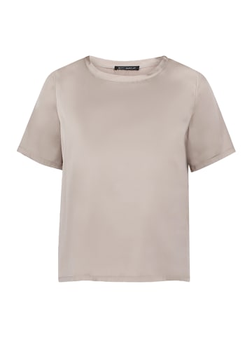 Betty Barclay Schlupfbluse mit Rundhalsausschnitt in Taupe