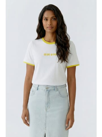 Oui T-Shirt in yellow white