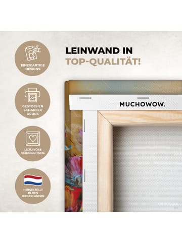 MuchoWow Leinwand bilder Blumenmeer (BxH)