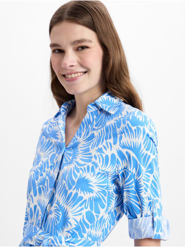 More & More Kleid in blau weiß - 0001