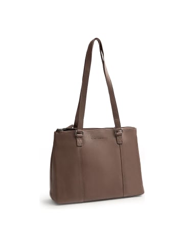 The Chesterfield Brand Marvos Schultertasche Leder 32 cm dark taupe