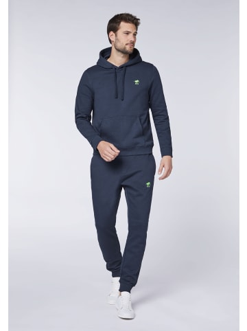 Polo Sylt Kapuzenpullover mit gesticktem Label-Symbol in Blau