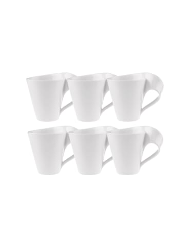 Villeroy & Boch Kaffeebecher, , 6Stk, Weiß NewWave Caffè in weiß