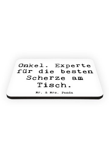 Mr. & Mrs. Panda magnet Spruch Onkel Scherzkönig mit Spruch in Weiß