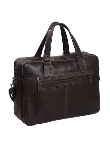 The Chesterfield Brand Wax Pull Up Aktentasche Leder 43 cm Laptopfach braun