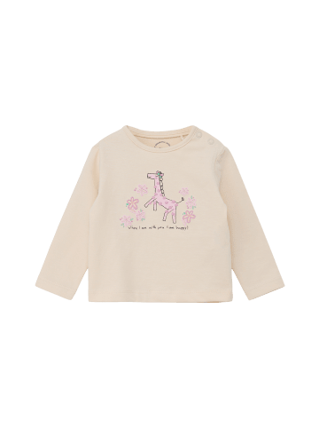 s.Oliver T-Shirt langarm in Beige