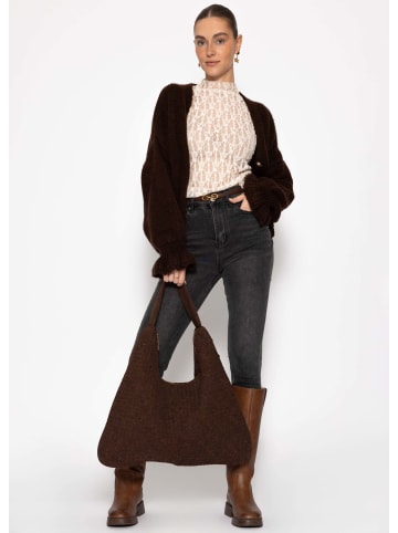 SASSYCLASSY Langarm Spitzenshirt in Creme