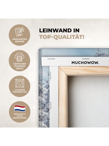 MuchoWow Leinwand bilder Schneelandschaft (BxH)