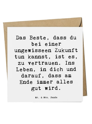 Mr. & Mrs. Panda Einladungskarte Spruch Neuen Technologien begeg... in Weiß