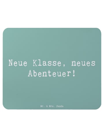 Mr. & Mrs. Panda Mouse Pad Spruch Erster Schultag Abenteuer mit ... in Meeresbrise