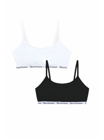 Juicy Couture Juicy Couture COTTON SCOOP REN BRALETTE x2 PK in black/white