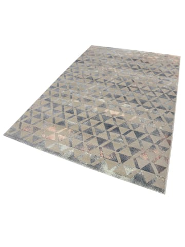 Wecon Home Teppich "Pearl 2.0" in Grau/Blau/Rosa/Beige