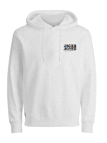 Jack & Jones Hoodie 'JJGEPLAS' in weiß